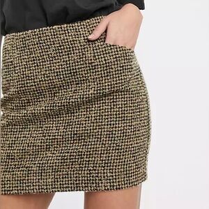 Mango tweed mini skirt